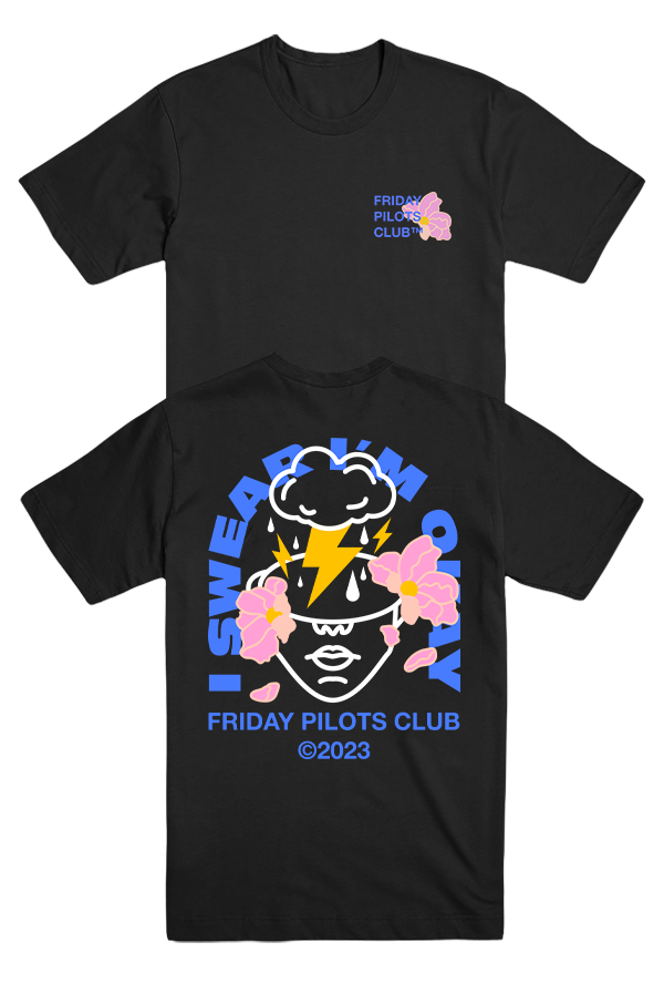 I Swear I'm Ok Tee (Black)