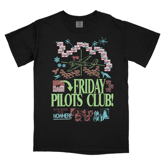 Tis the Season to Go Nowhere Black T-Shirt