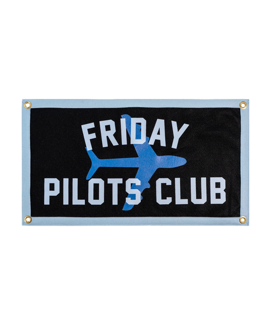 Friday Pilots Club x Oxford Pennant Camp Flag