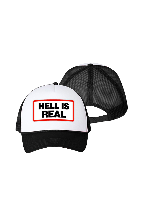 Hell Trucker Hat (Black/White)