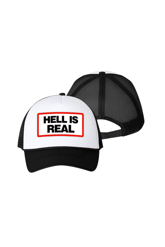 Hell Trucker Hat (Black/White)
