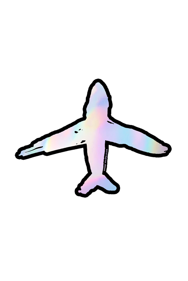 Holographic Plane Sticker